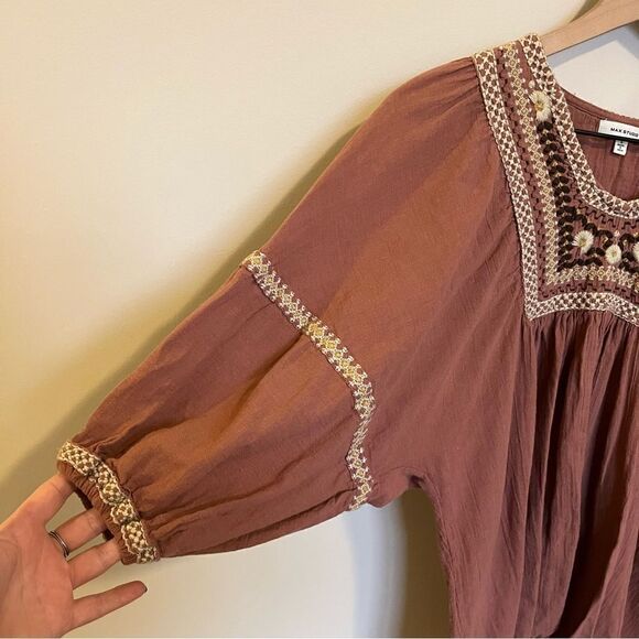 Max Studio Boho Printed Top - Picture 7 of 11